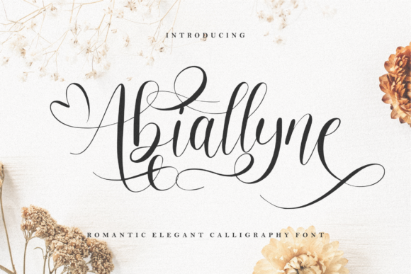 Abiallyne: A Magical Script Font