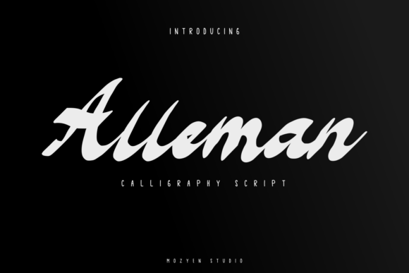 Alleman Font: Elegant Script for Craft Projects