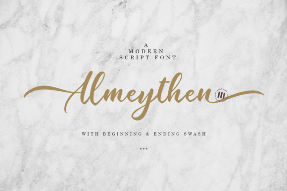 Almeythen: A Script Font for Real-World Design