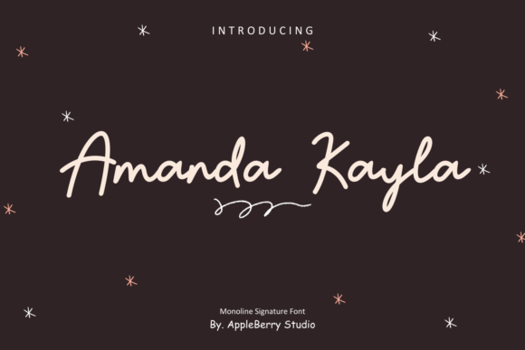 Amanda Kayla: A Delicate Script Font