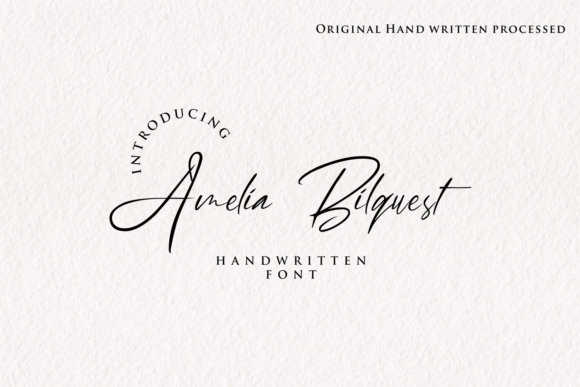 Amelia Bilquest: A Font That Elevates Your Brand