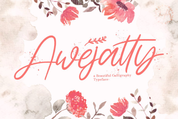 Awejatty: A Script Font for Real Design Work