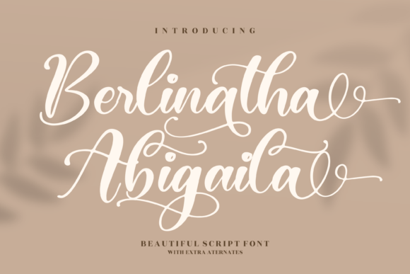 Berlinatha Abigaila: A Script Font for Creative Projects