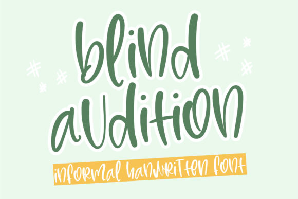 Blind Audition Font Review