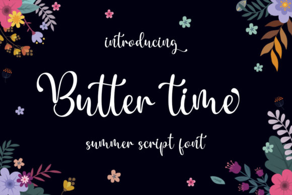 Butter Time Font: Elegant Script for Editorial Design