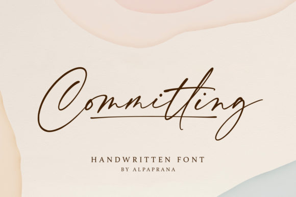 Committing Font: Elegant Script for Web Design