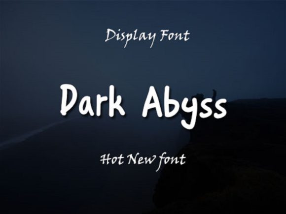 Dark Abyss Font for Business