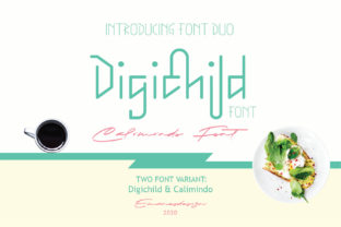 Digichild Duo: A Playful Script Font for Modern Branding