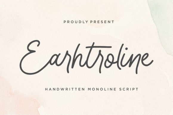 Earhtroline: A Script Font for Creative Campaigns
