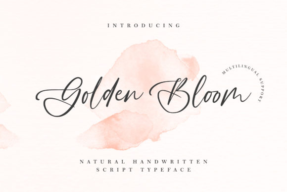Golden Bloom Font for Web Design