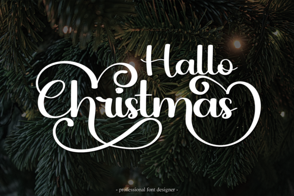 Hallo Christmas: A Script Font for Holiday Magic