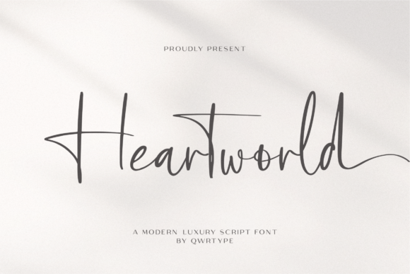 Heartworld Font for Creative Projects