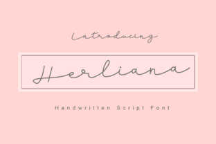 Herliana: A Script Font for Romantic Design