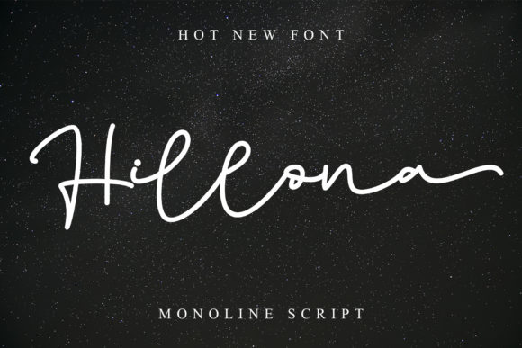 Hillona: A Script Font for Creative Campaigns