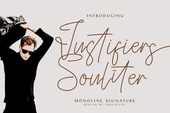 Justifiers Souliter: Elegant Script for Web Design