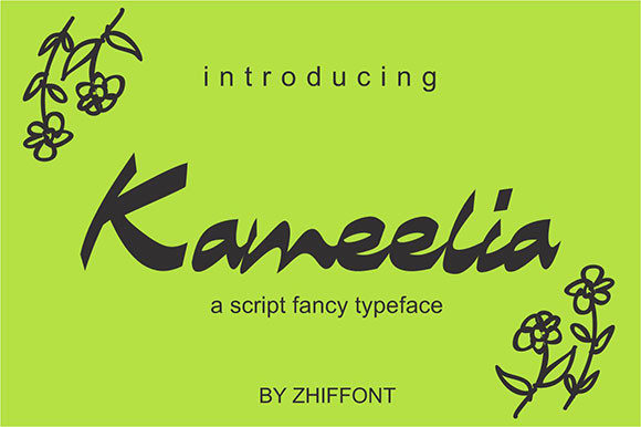Kameelia: A Script Font for Bold Campaigns
