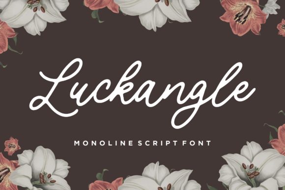 Luckangle: A Script Font for Elegant Campaigns