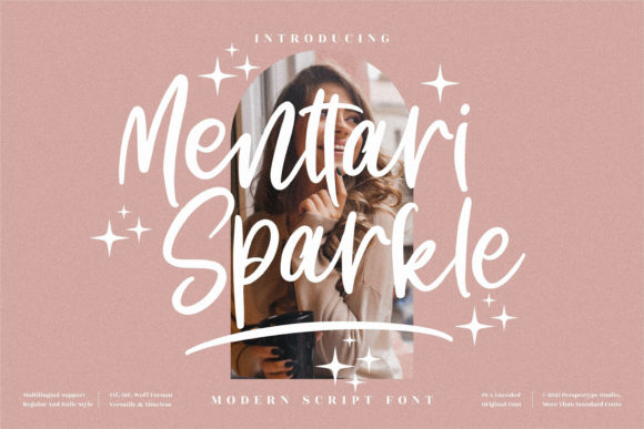 Menttari Sparkle: A Stylish Script Font