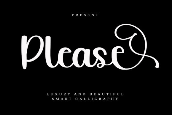 Please: A Script Font for Creative Makers