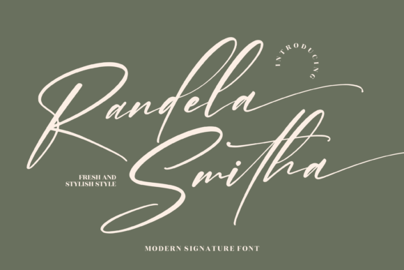 Randela Smitha: A Romantic Script Font