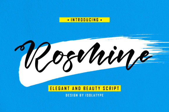 Rosmine: A Script Font for Elegant Design