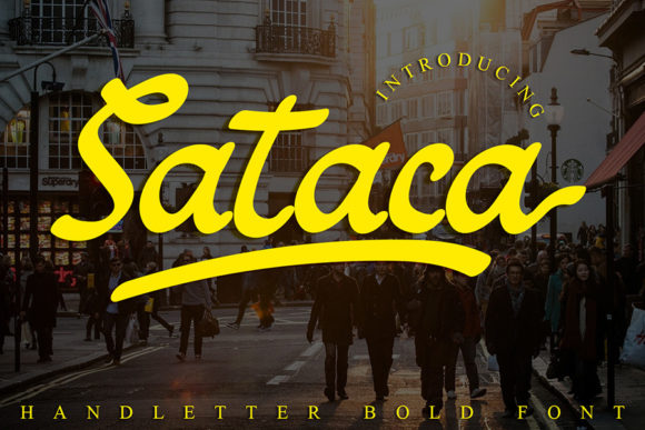 Sataca: A Stylish Script Font