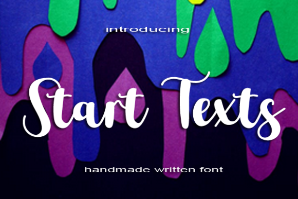 Start Texts: A Whimsical Script Font