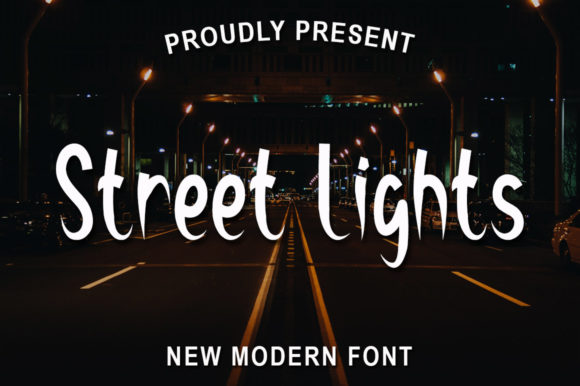 Street Lights Font for Web Design