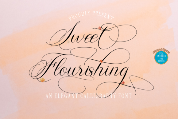 Sweet Flourishing: A Graceful Script Font