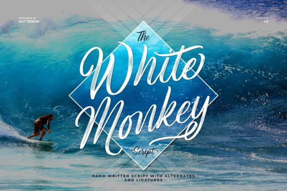 White Monkey Font for Elegant Web Design